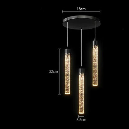 Bedside Pendant Lamp Light Luxury Crystal