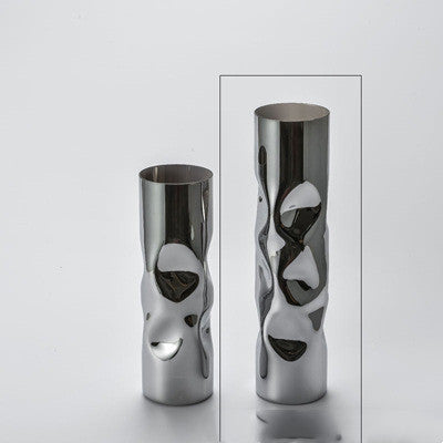 Luxury Silver Glass Vase Floral Decorations