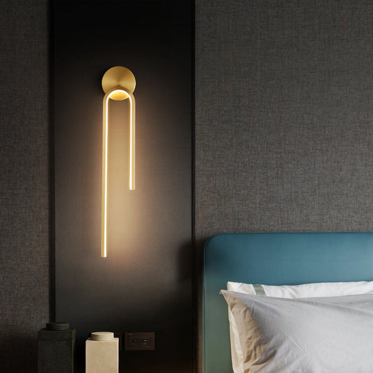 Modern Simple And Light Luxury Copper Wall Lamp