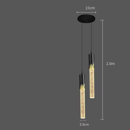 Bedside Pendant Lamp Light Luxury Crystal