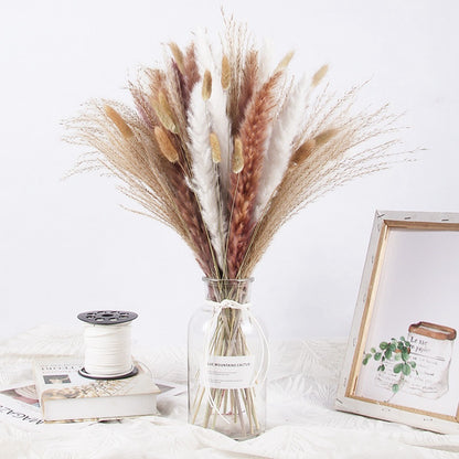 Bouquet Of Small Dried Reed Flowers