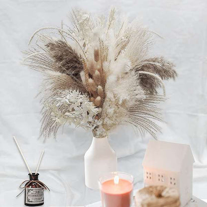 Bouquet Of Small Dried Reed Flowers