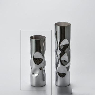 Luxury Silver Glass Vase Floral Decorations