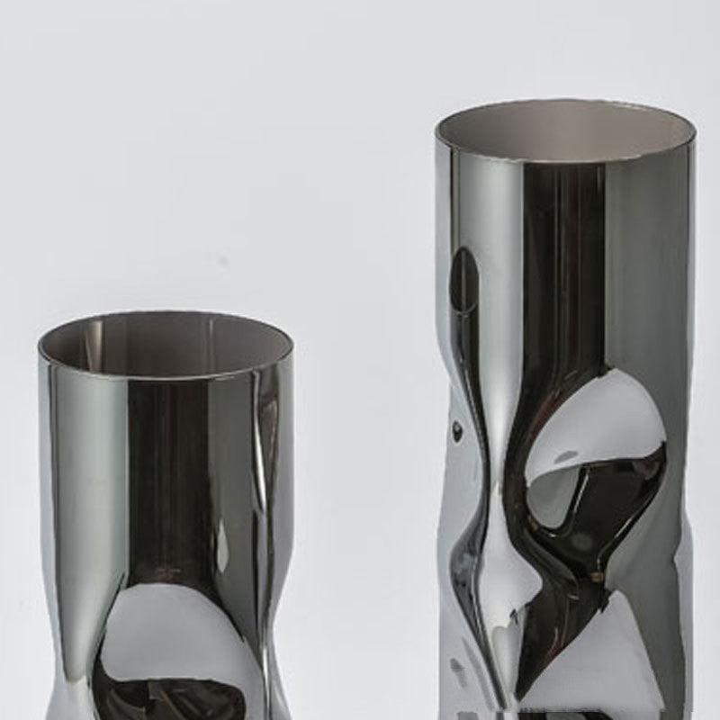 Luxury Silver Glass Vase Floral Decorations